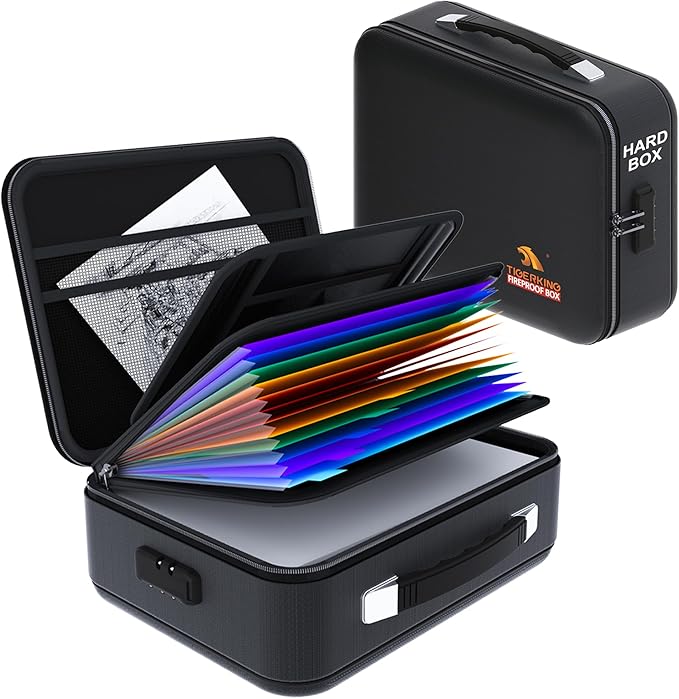 TIGERKING Fire Proof Document Safe Box by TIGERKING