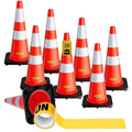 8 Pack 28 Inch Traffic Cones by CAMMOO