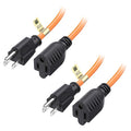 Cable Matters 2-Pack 16 AWG Heavy Duty 13A Power Extension Cord - 10ft by CableMatters