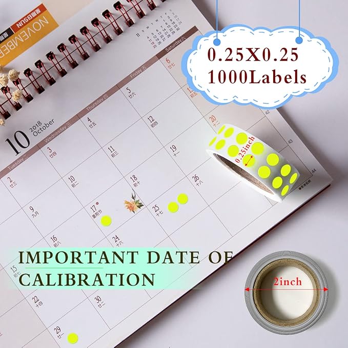 PARLAIM 0.25 Inch Color-Code Dot Stickers, 1000 Stickers Roll Coding Label - Image 2