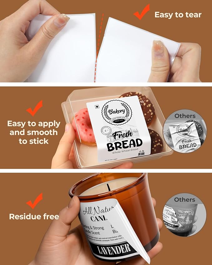 MUNBYN 4” X 3” Direct Thermal Labels, Strong Adhesive, Labels Paper - Image 4