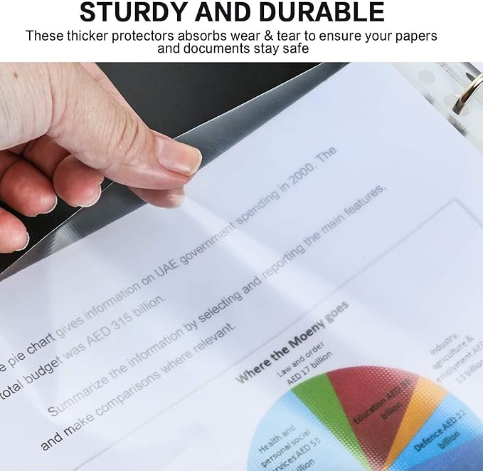 Sheet Protectors, PANDRI 700 Pack Clear Heavy Duty Plastic Page Protectors - Image 7
