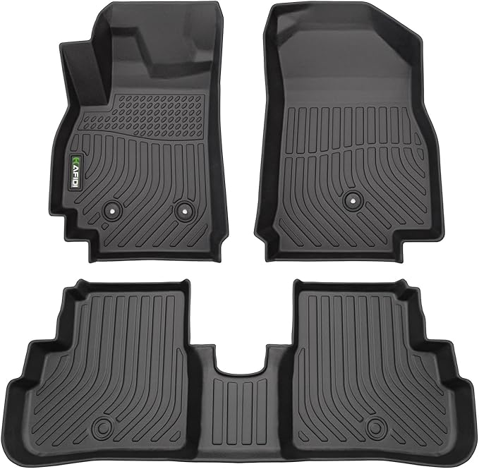 Floor Mats Fit for 2016-2022 Chevy Spark All Weather Protection TPE Anti-Slip by HAFIDI