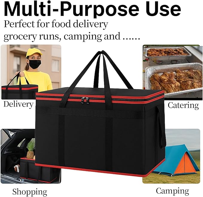 Cooler Insulated Food Delivery Bag & Drink Carrier - Image 8