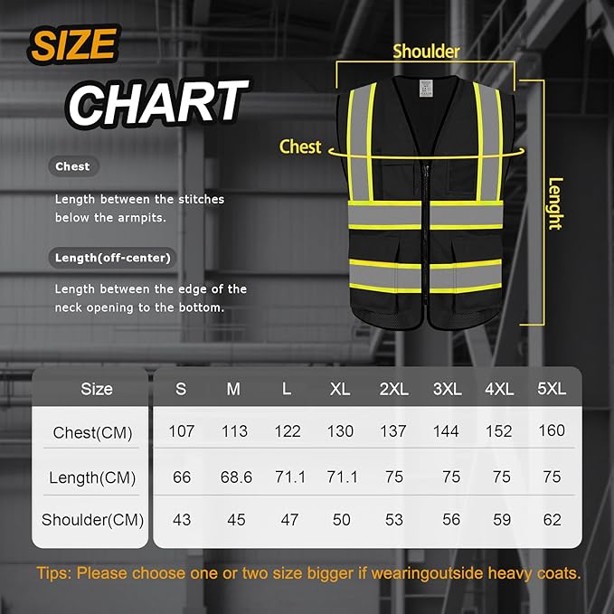 Hi Vis Vest for Men Women High Visibility Mesh Vest - Image 4