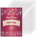 AKONEGE 6PCS 8.5" x 11" Rigid Print Protectors, Hard Plastic Sleeves by AKONEGE