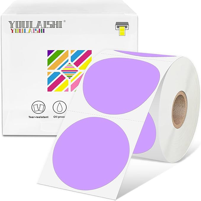 2 inch Dot Stickers Labels Circle Garage Sale Sticker 750Pcs Round Thermal by YOULAISHI