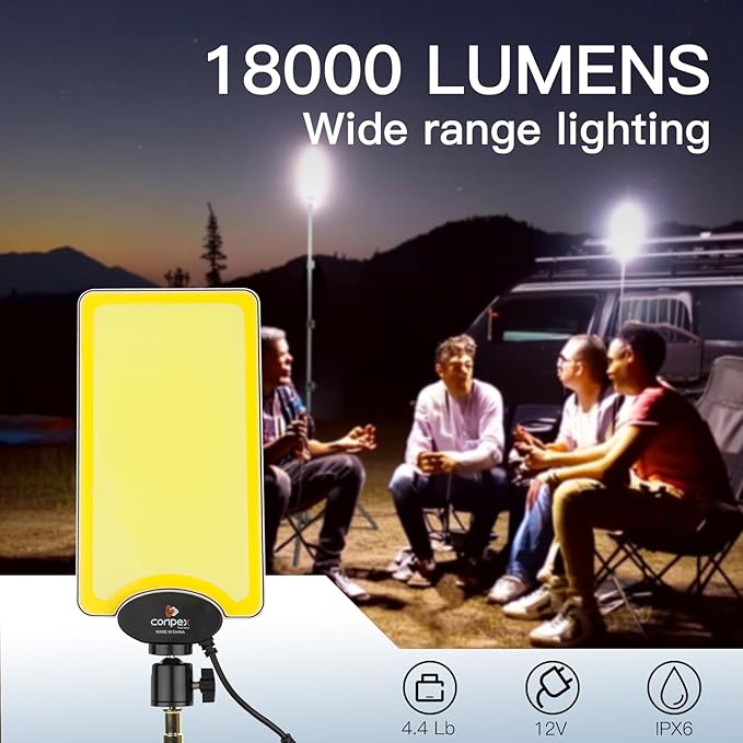 CONPEX Telescopic LED Camping Lights 18000 Lumens - Image 2