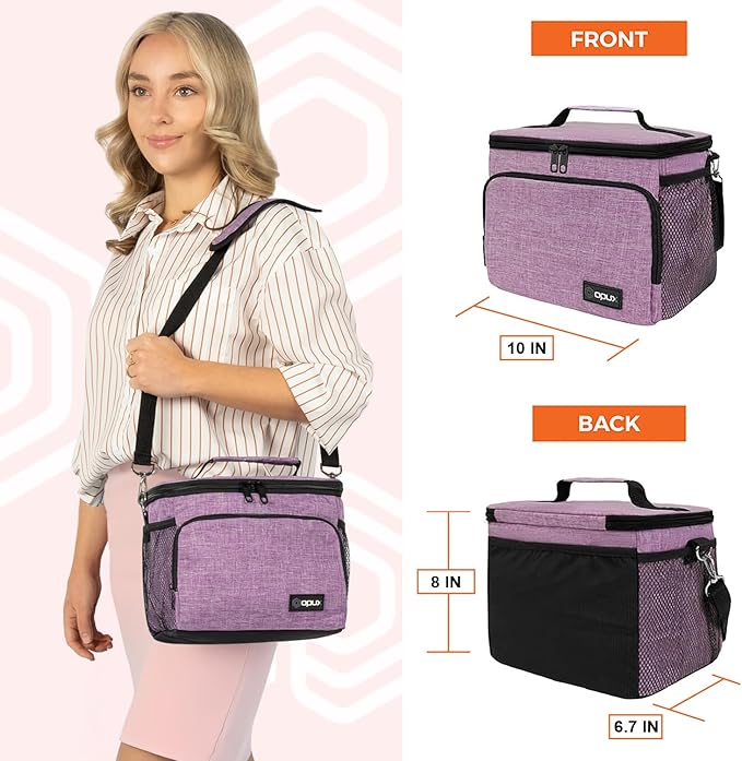 OPUX Insulated Lunch Bag for Men Women, Soft Lunch Box for Office Work School - Image 2