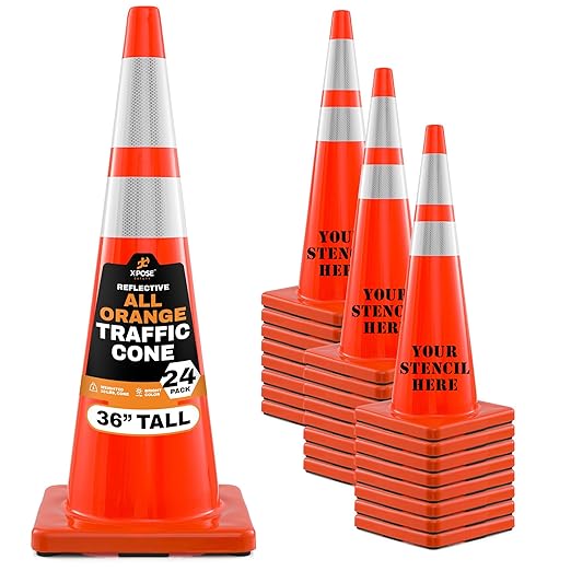 Xpose Safety 36 Inch Orange Traffic Cones by XposeSafety
