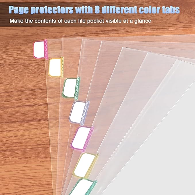 HABGP 16Pcs/2 Set Clear Sheet Protectors - Image 7