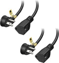 Cable Matters 2-Pack Low Profile Flat Plug Extension Cord 6 Feet by CableMatters