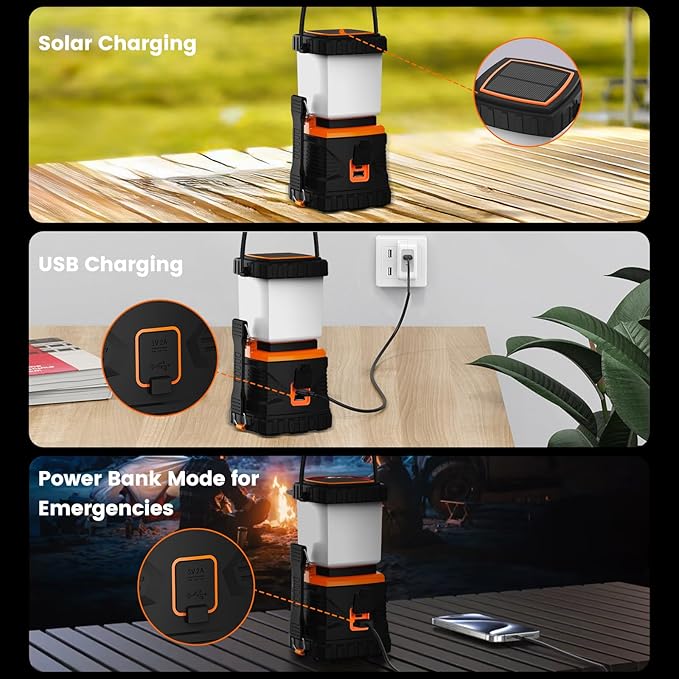 LED Camping Lantern Rechargeable, Portable - Image 2