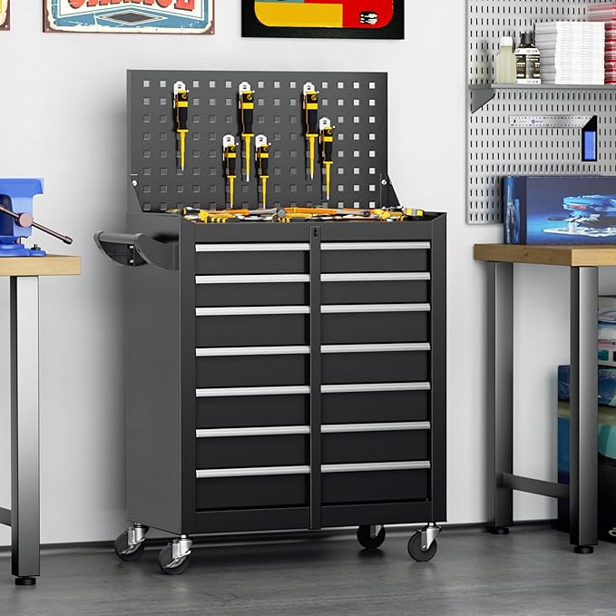INTERGREAT 7 Drawers Rolling Tool Chest - Image 2