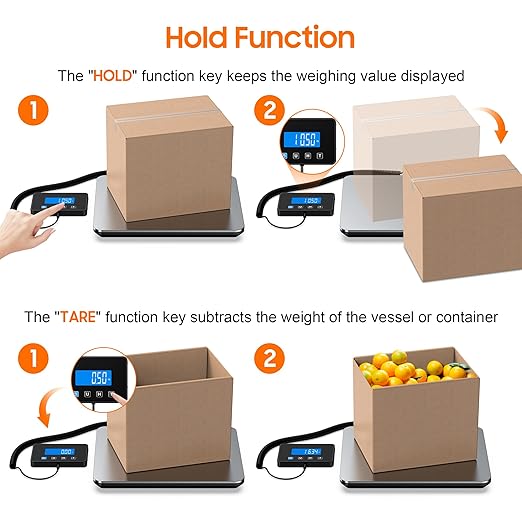 Shipping Scale, 440 LB Heavy Duty Postal Scale - Image 2