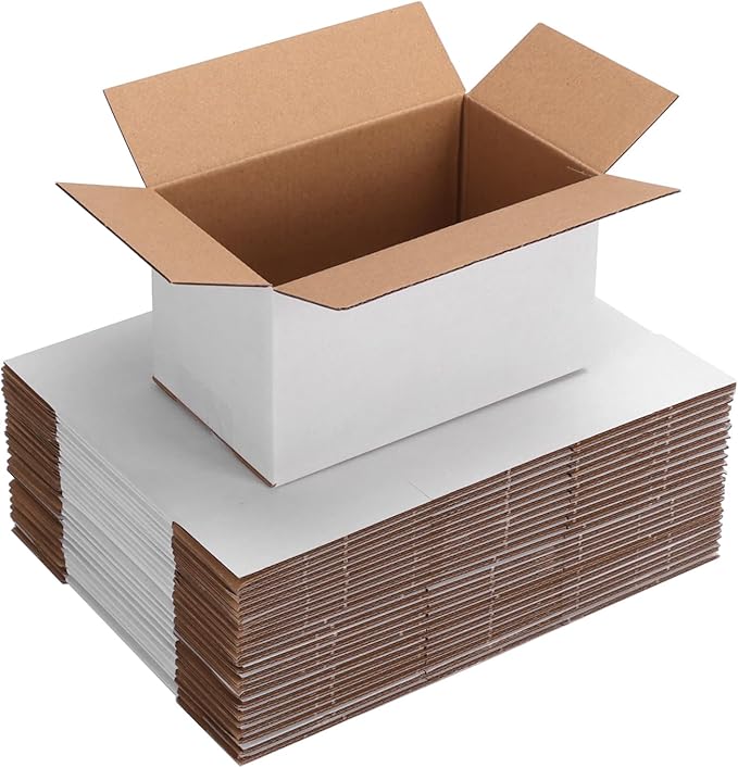 25 Packs Small Shipping Boxes 7x4x4 Inches by Wtrgas