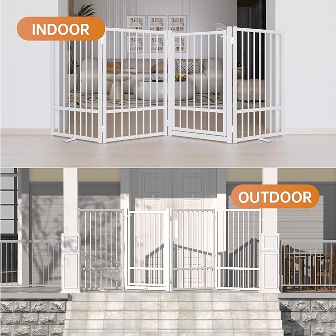 Full Metal Freestanding Dog Gate - Image 7