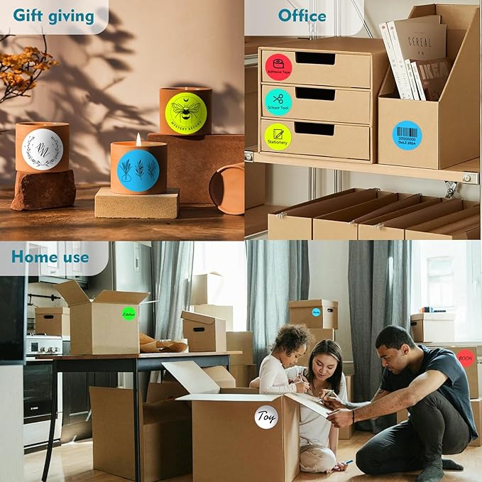 3 X 3 Inch Color Coding Dot Labels Circle Thermal Printable Waterproof 500 Pcs - Image 6