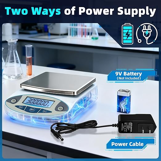 Lab Scale 3000g x 0.01g, 13 Unit 0.01g Accuracy High Precision Digital - Image 7