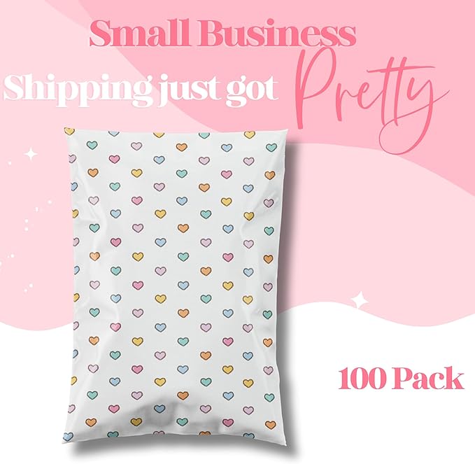 6x9 Designer Poly Mailer 100 Pack Heavy Duty Waterproof Self Seal Shipping Bags - Image 4