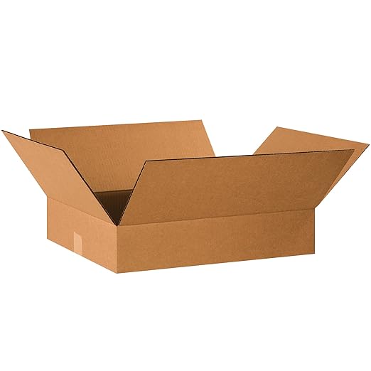 TAPE LOGIC 20 x 16 x 4 Corrugated Cardboard Boxes, Flat 20"L x 16"W x 4"H by TapeLogic