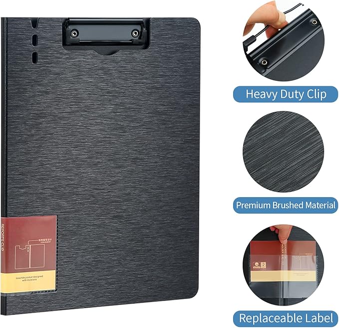 A4 Clipboard Folder, 5 Pack Foldable Clipboards - Image 7