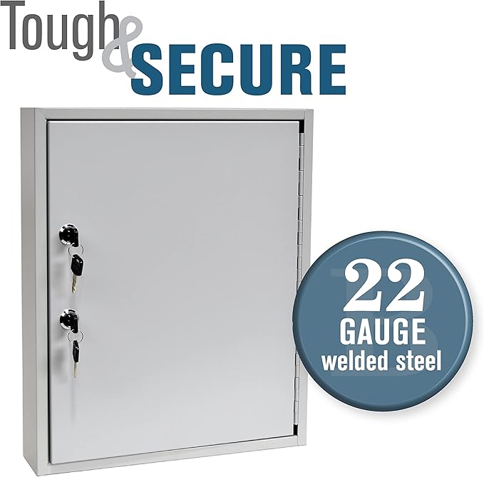 STEELMASTER by BankSupplies 110 Key Cabinet | Dual Lock Control Key Box | - Image 4