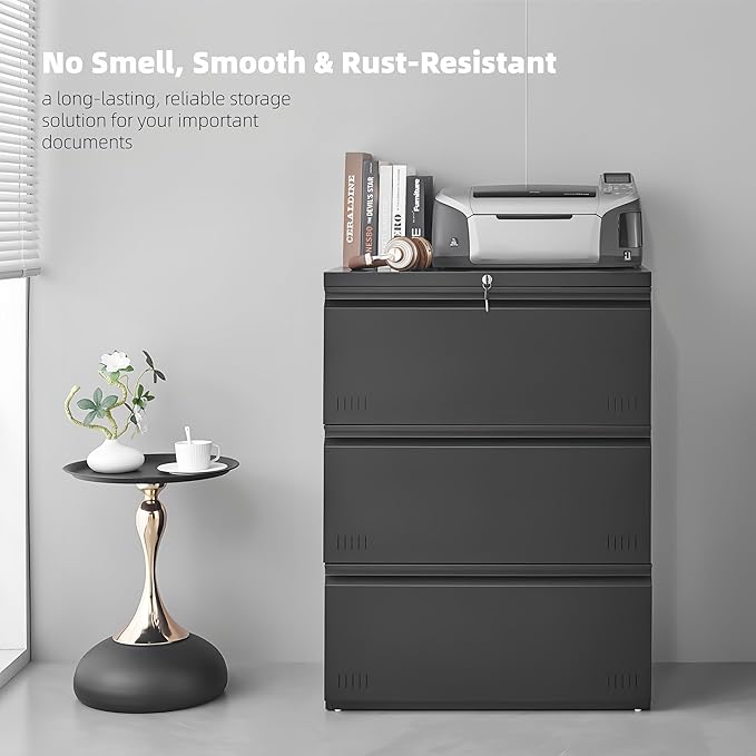 Lateral 3 Drawer File Cabient - Image 3