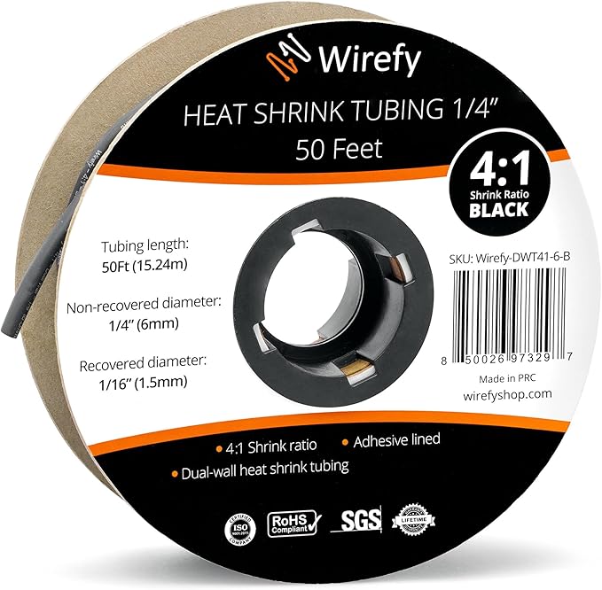 Wirefy 1/4" Heat Shrink Tubing by Wirefy