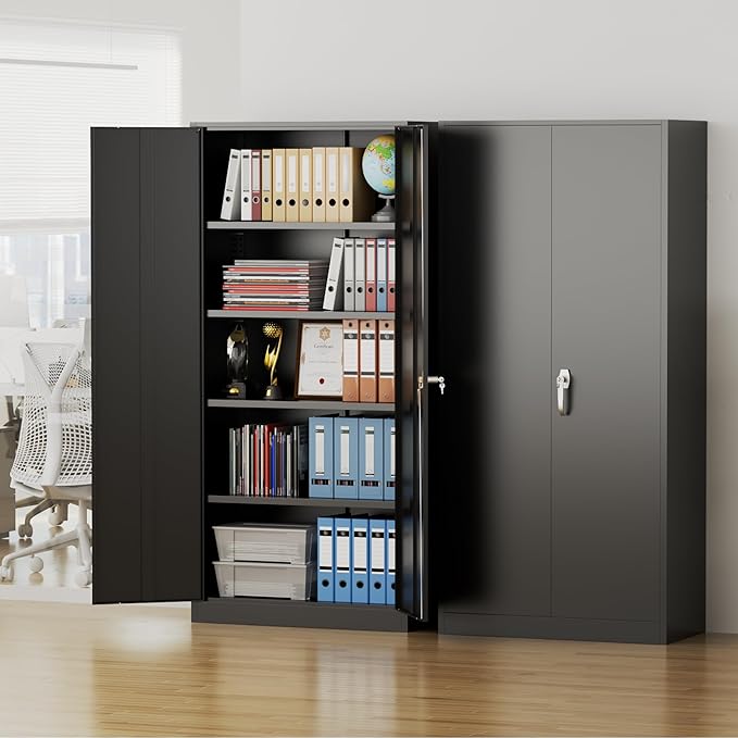 Pataku 71'' Metal Storage Cabinet, Garage Storage Cabinet - Image 2