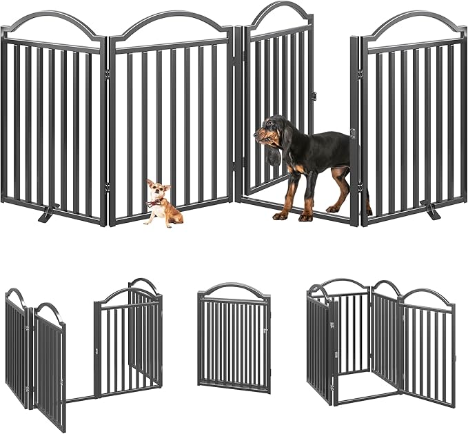 BHG Metal No-Assembly Freestanding Dog Gate - Image 2