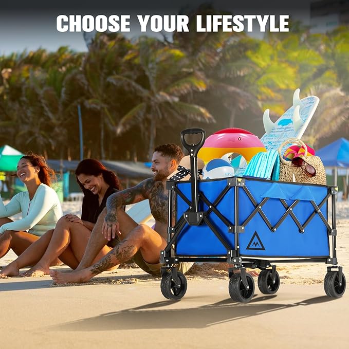 Wagon Cart Shopping Foldable Folding Collapsible - Image 6