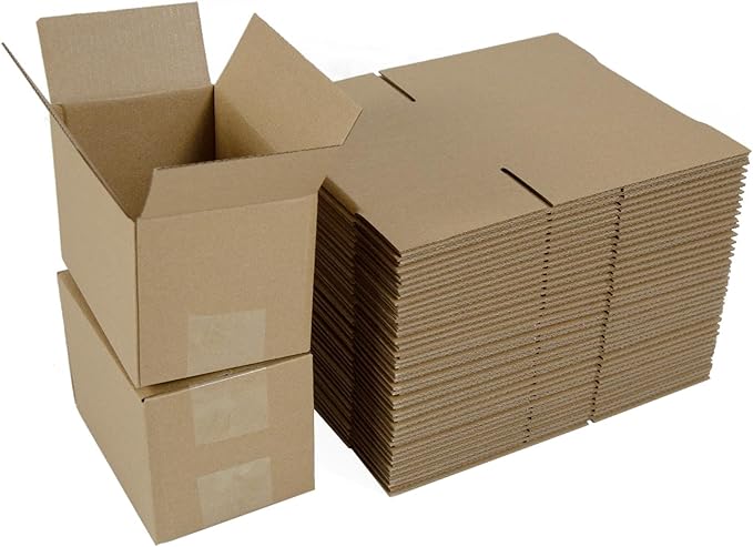 6x4x4 Inches Shipping Boxes Set of 40 by HESESOH