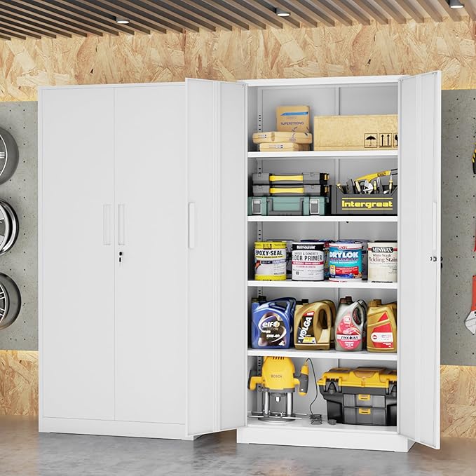 SUNCROWN 72" Metal Storage Cabinet - Image 2