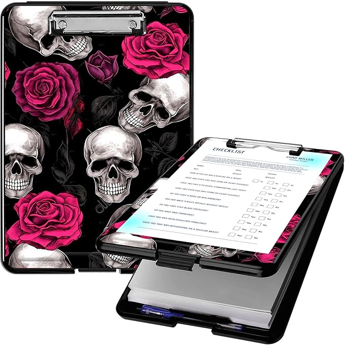Clipboard with Storage, High Capacity Plastic Storage Clipboard with Low by Qindaiwen