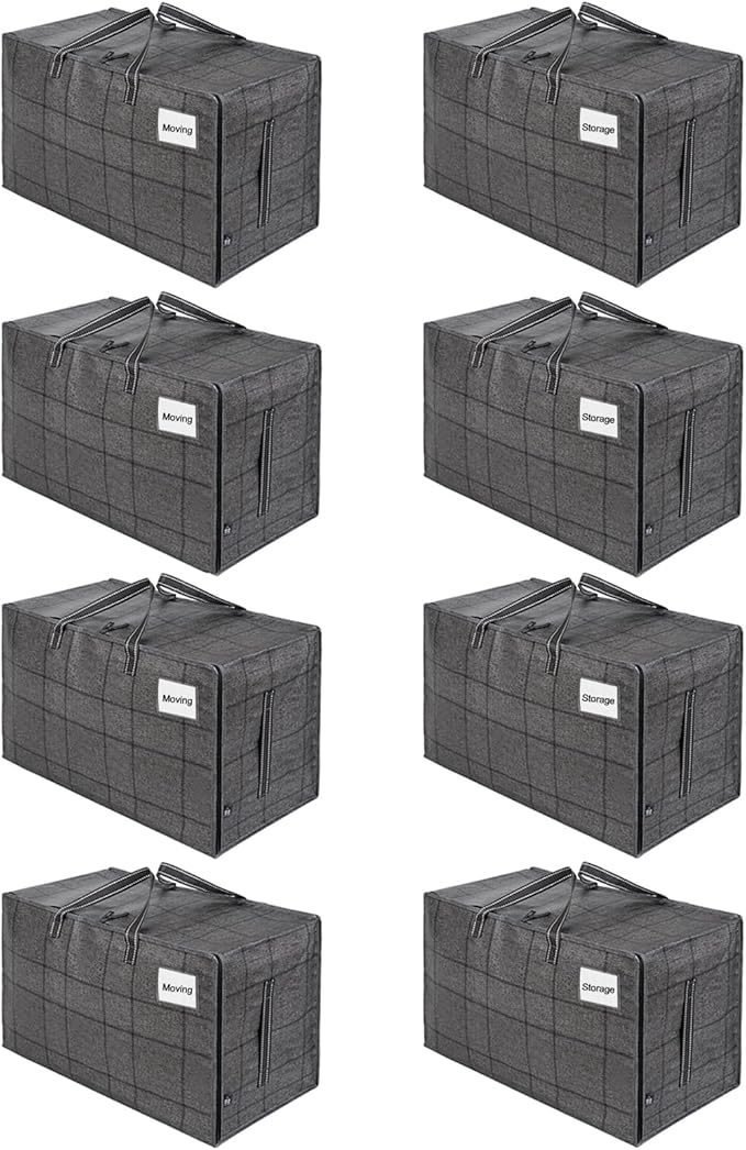 VENO 8 Pack Moving Bags, Moving Supplies, Moving Boxes, College Packing Storage by Veno