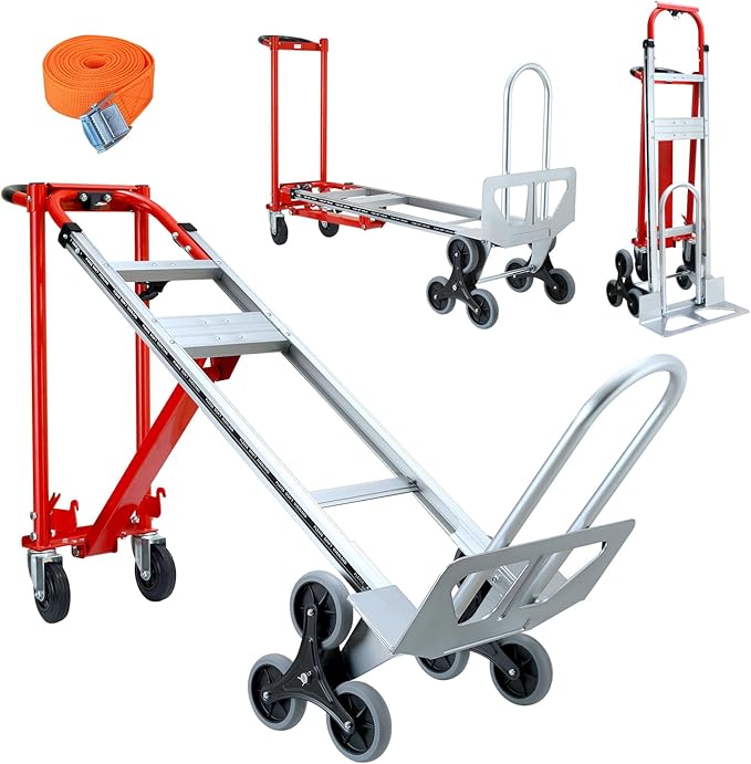 3 in 1 Industrial Convertible Hand Truck Dolly, 1000 LBS Capacity Aluminum Hand by SOUTHHELP
