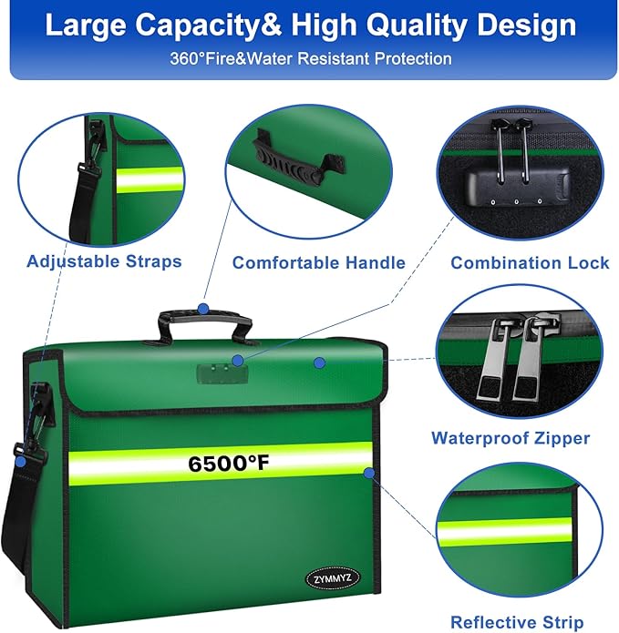 6500°F Large Fireproof Document Organizer - Image 3