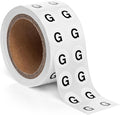1000pcs Letter G Stickers, 0.5" Letter Sticker Dot Labels by SutterSigns