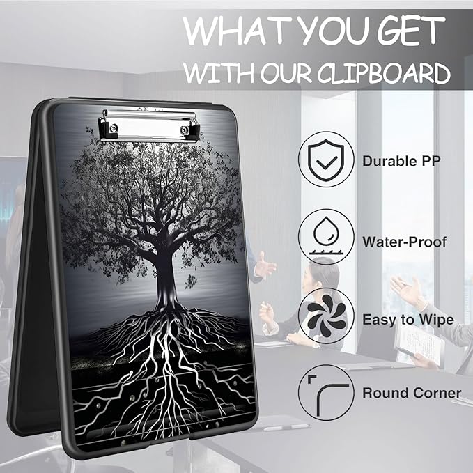Clipboard with Storage, High Capacity Plastic Storage Clipboard with Low - Image 6
