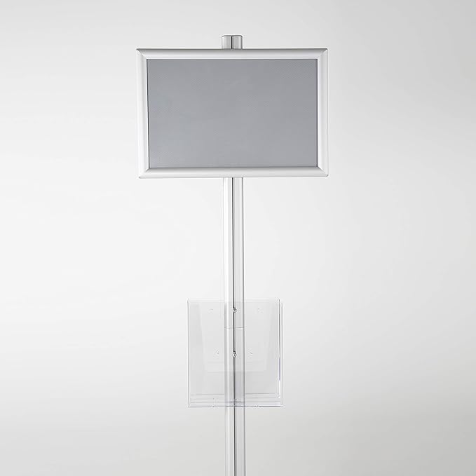 M&T Displays Free Standing Aluminum Display Stand Double Sided Document - Image 4