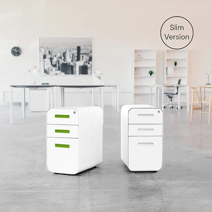 Laura Davidson Furniture Stockpile Slim 3-Drawer Mobile File Cabinet - Image 2