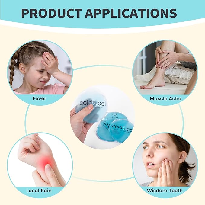 5 Round Kids Hot Cold Pack, Ice Pack Boo Boo Round Designed Children Gel Bead - Image 5