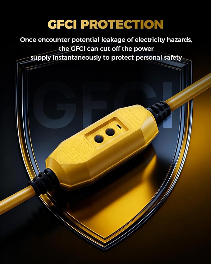 3 FT Auto GFCI Extension Cord Outdoor - Image 3