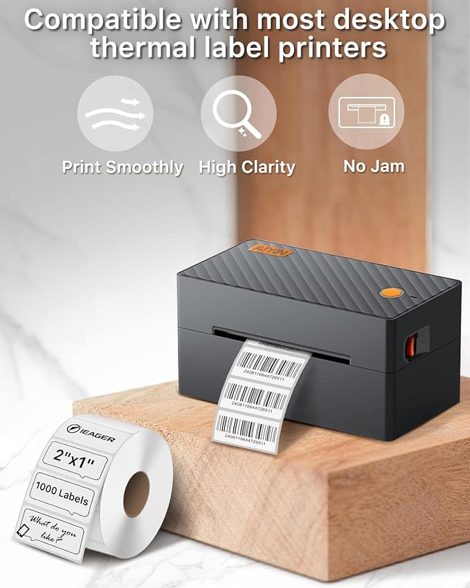 iEager 2x1 Inch Thermal Labels, Durable Shipping Label Printer Sticker - Image 5