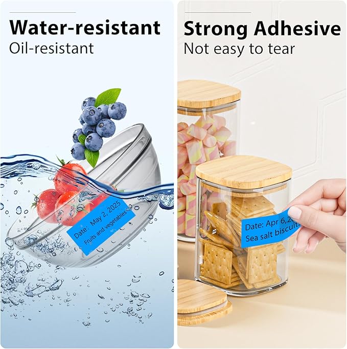 1x2 inch Blank Removable Freezer Labels Printable Rectangle Stickers 500PCS - Image 4