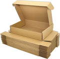 Small Brown Shipping Boxes for Small Business Pack of 25-7x5x2 inches Cardboard by Lmuze