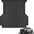 Truck Bed Mat Fit Ford Ranger 2024 2025, TPE All Weather Truck Bed Liner Cargo by Partzer