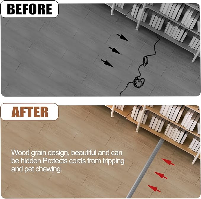 MYFAMIREA 10FT Floor Cord Cover - Image 6