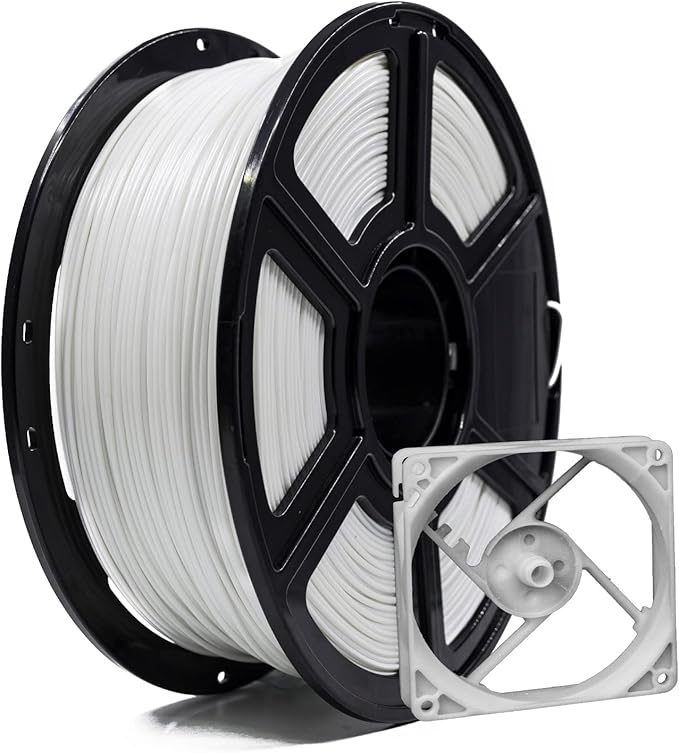 FLASHFORGE ABS Pro Filament 1.75mm White, 3D Printer Filament 1kg by FLASHFORGE